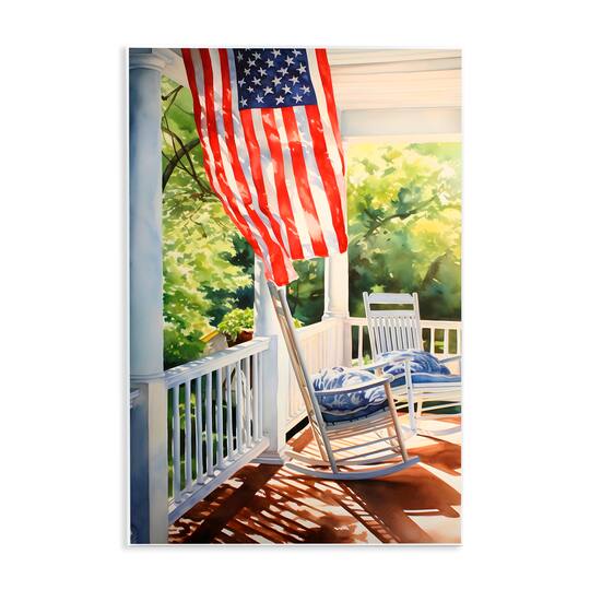 Stupell Industries Vintage American Porch Wall Plaque Art